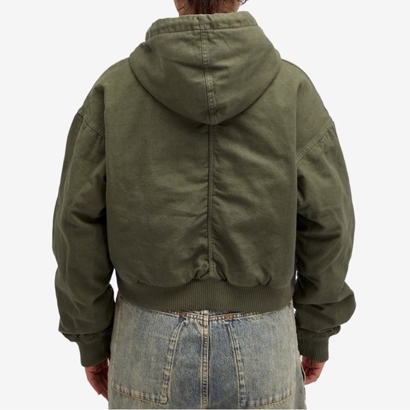 $350 Travis Scott x Jordan Hooded Canvas Jacket Women’s M Cargo Khaki FD9113-325 - Picture 7 of 7